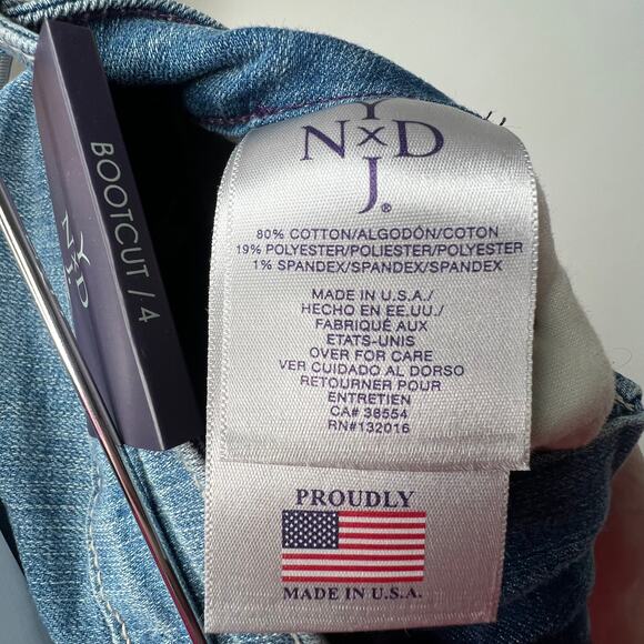 NYDJ Bootcut Stretch Denim Jeans Size 4 - Picture 6 of 6